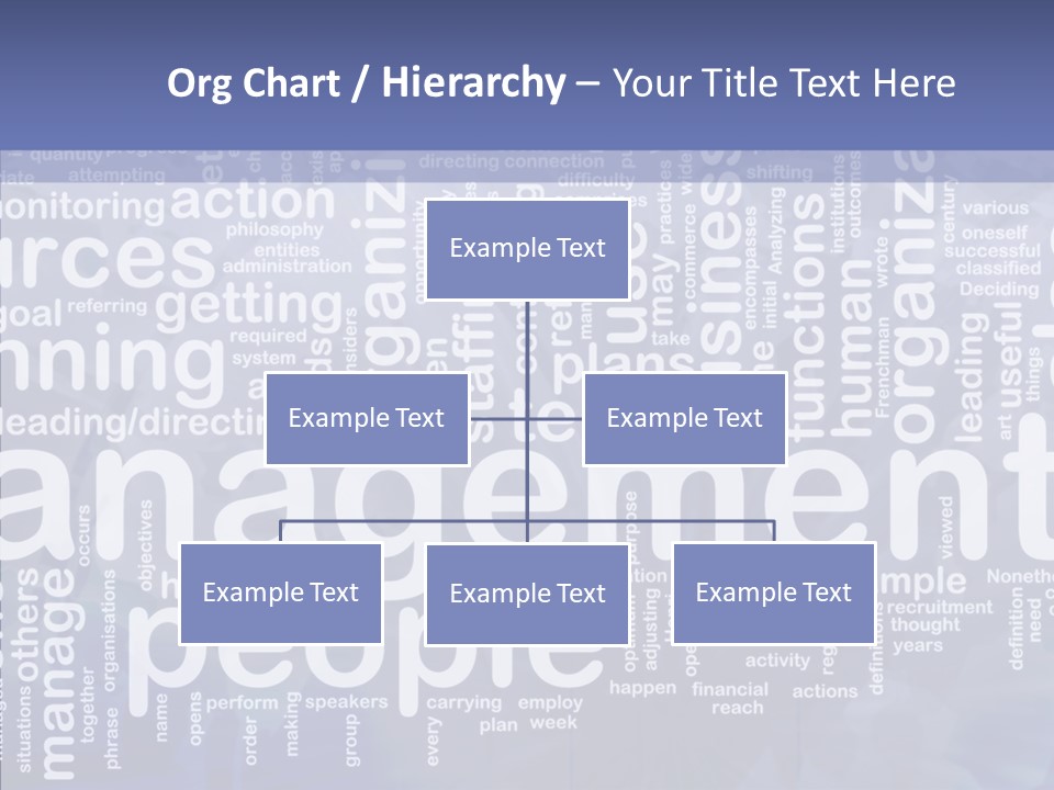 Organizing Background Directing PowerPoint Template