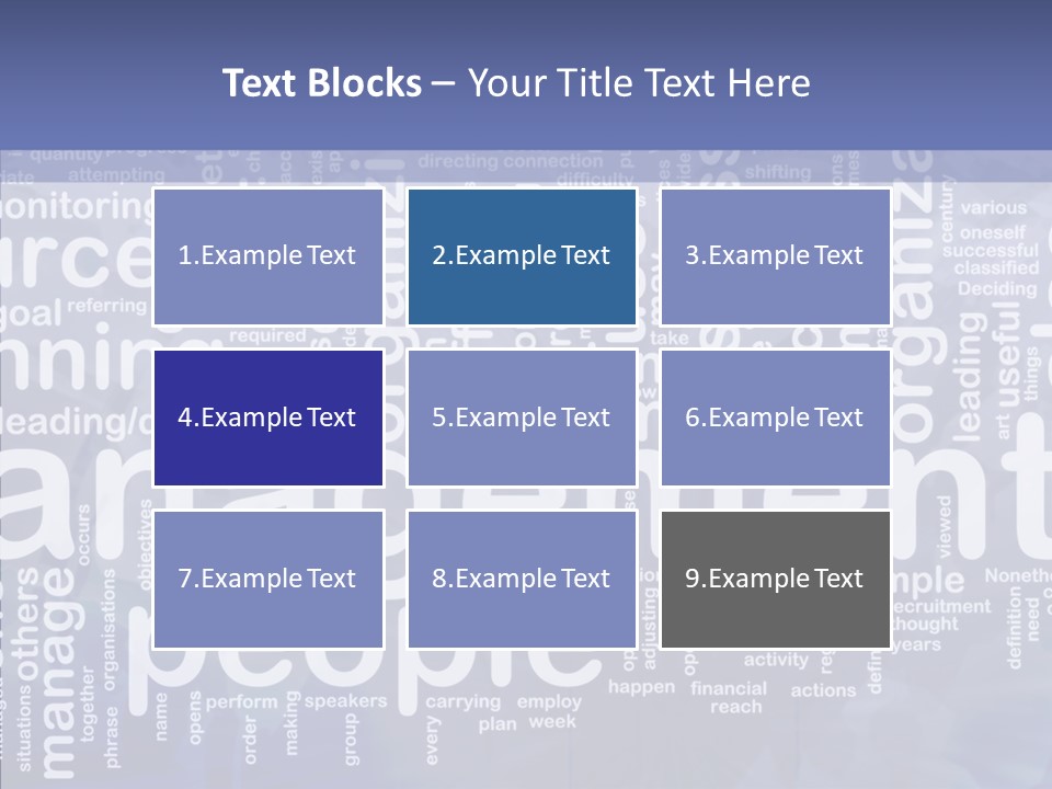 Organizing Background Directing PowerPoint Template