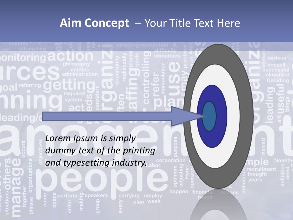 Organizing Background Directing PowerPoint Template