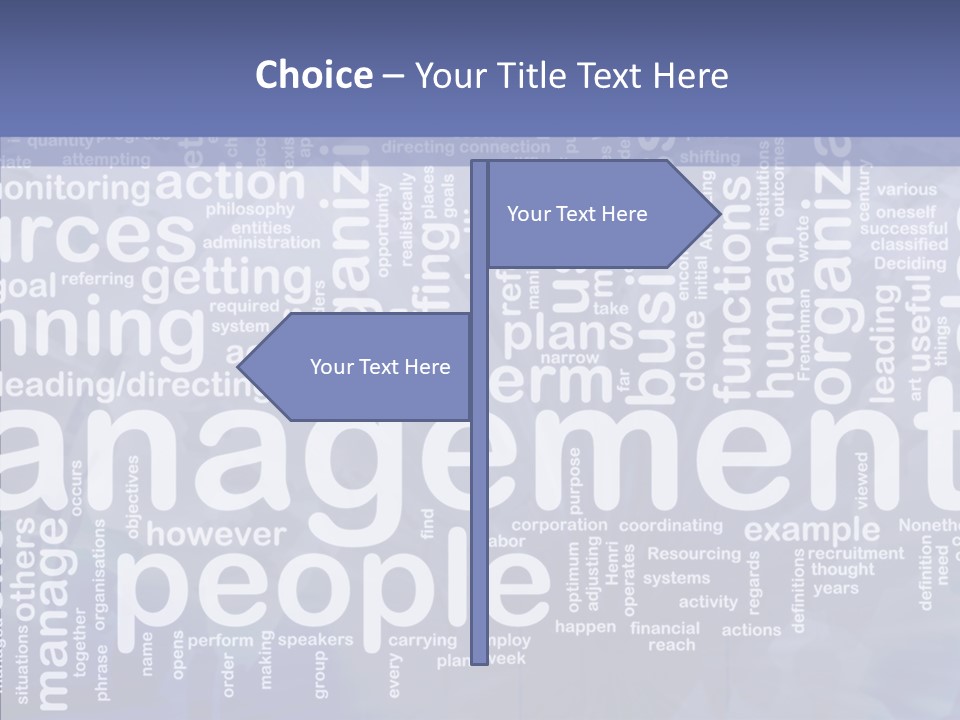 Organizing Background Directing PowerPoint Template