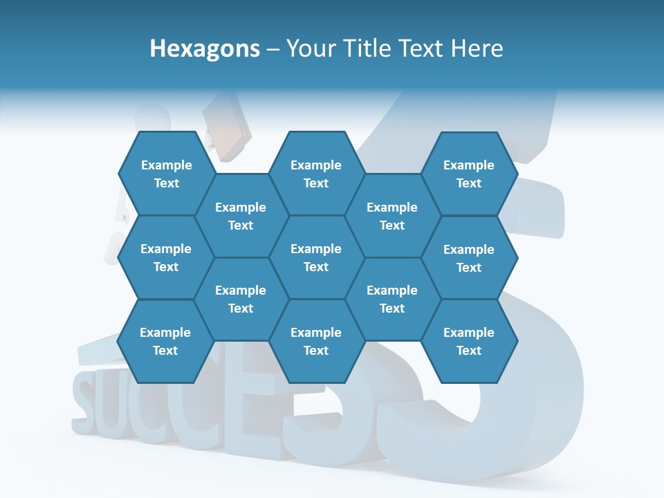 Blue Clipart Run PowerPoint Template