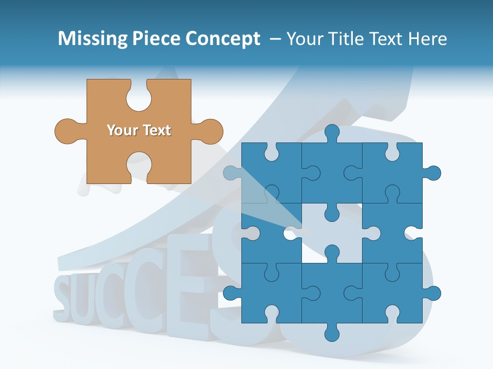 Blue Clipart Run PowerPoint Template