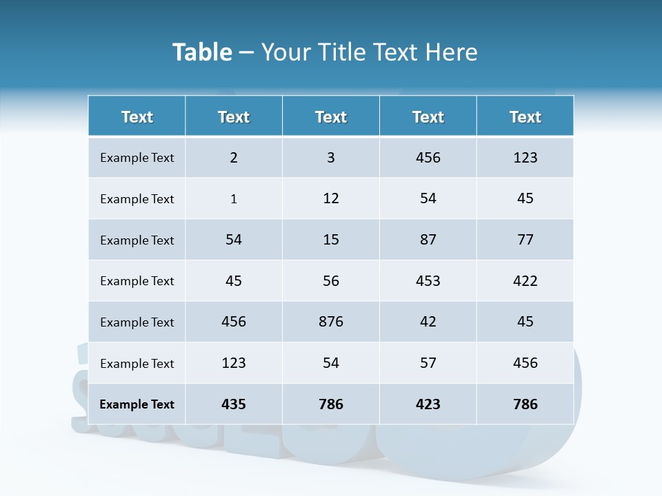 Blue Clipart Run PowerPoint Template