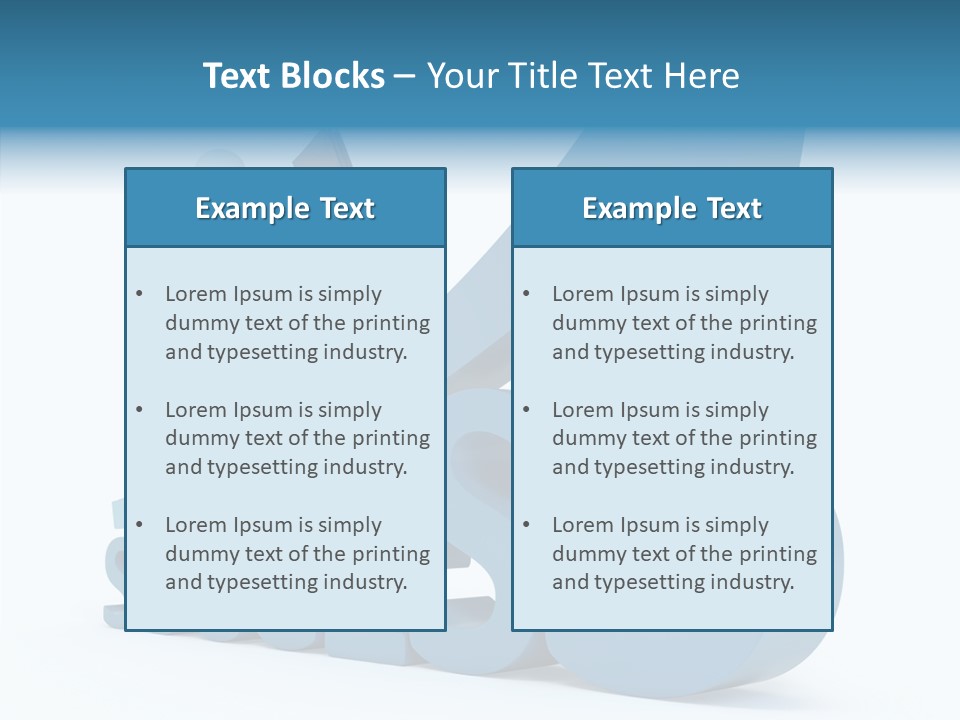 Blue Clipart Run PowerPoint Template