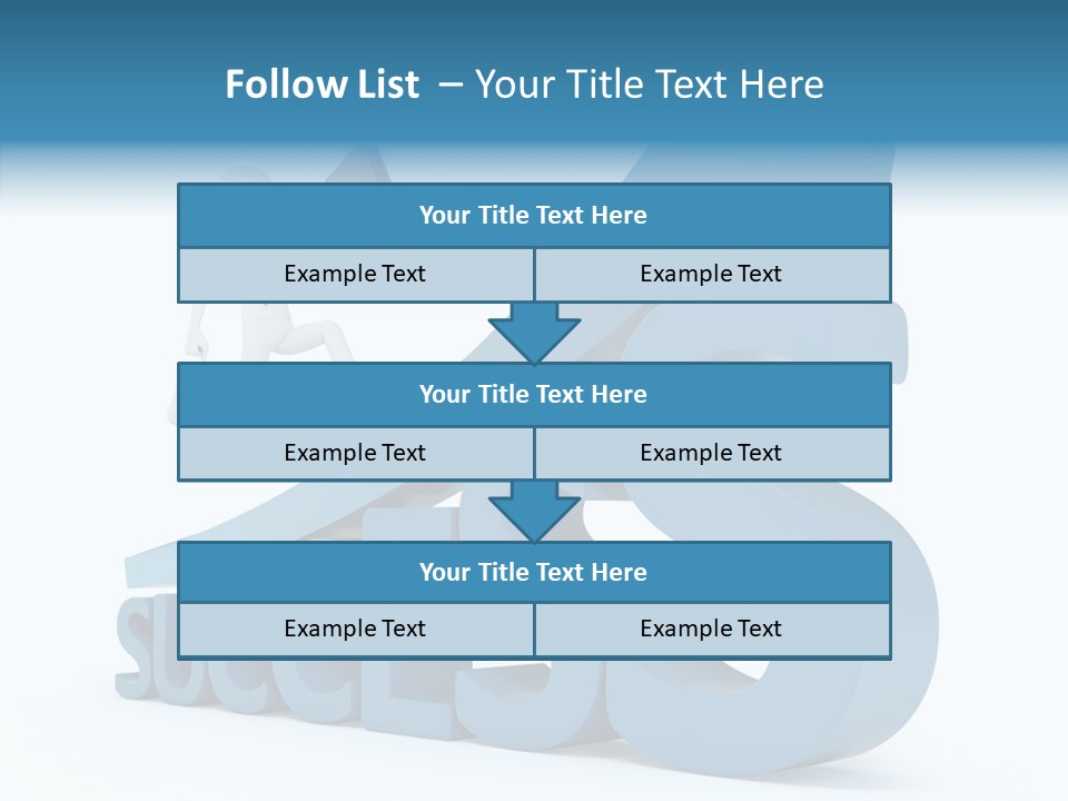 Blue Clipart Run PowerPoint Template