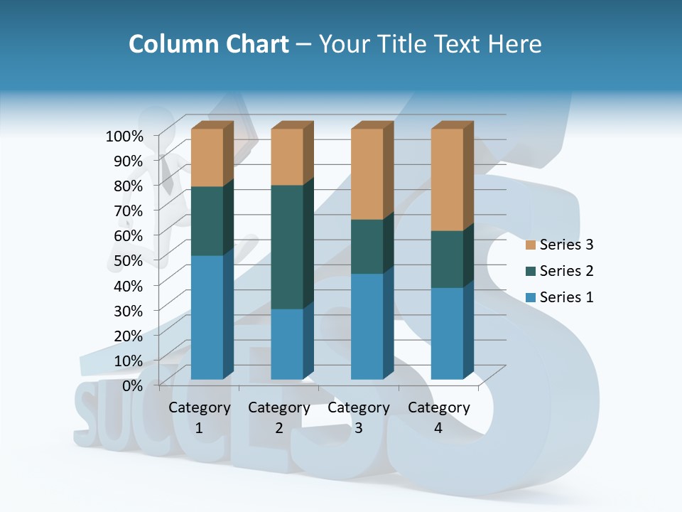 Blue Clipart Run PowerPoint Template