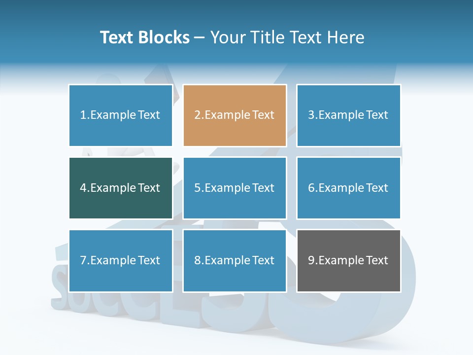 Blue Clipart Run PowerPoint Template