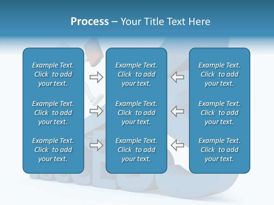 Blue Clipart Run PowerPoint Template
