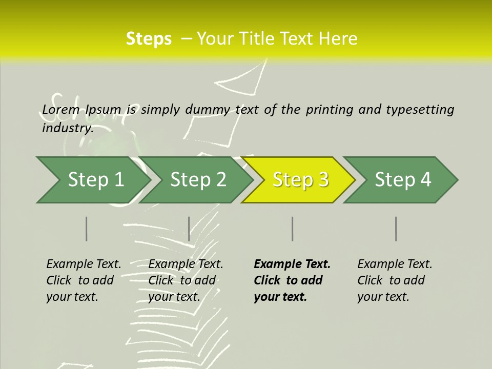 Doodle Student Write PowerPoint Template