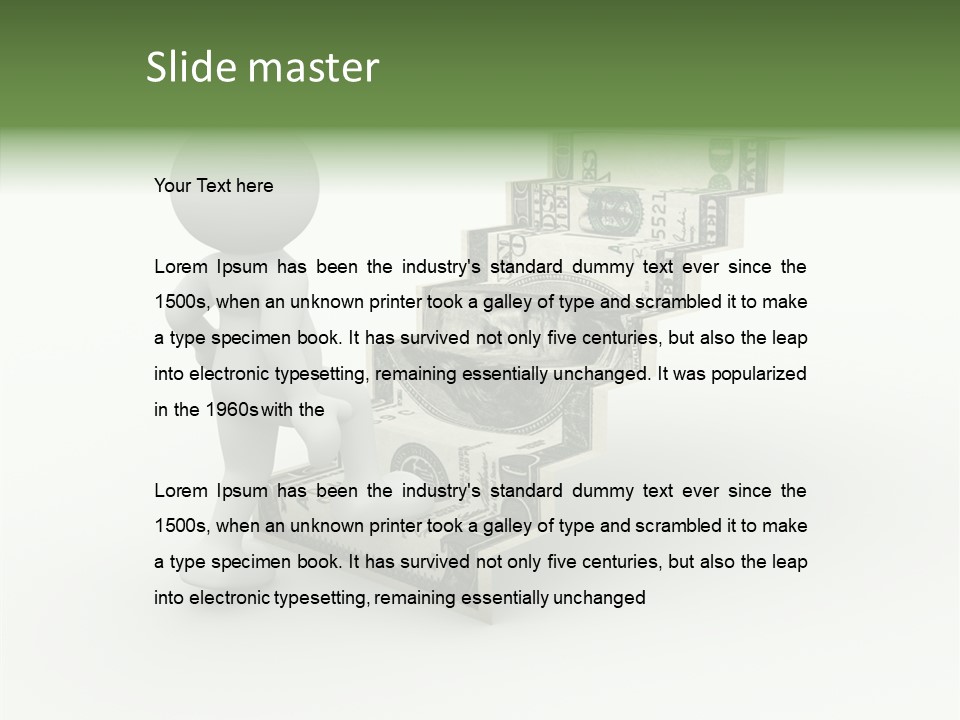 Chart Human Bill PowerPoint Template