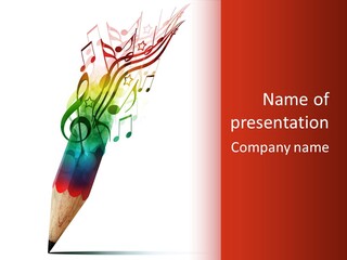 Music Sheet Swirl PowerPoint Template