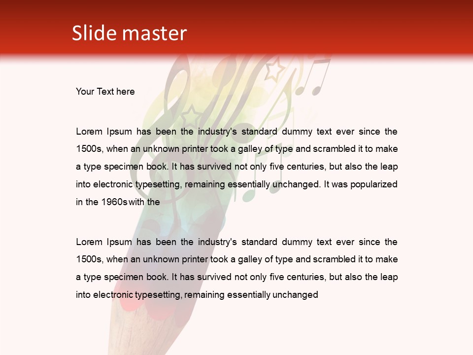 Music Sheet Swirl PowerPoint Template