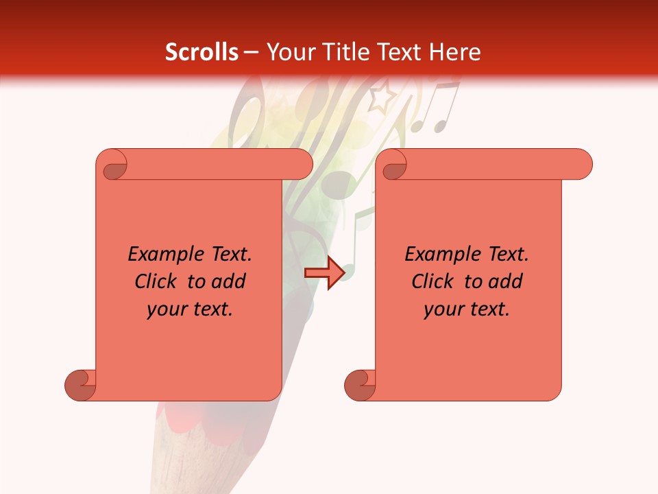 Music Sheet Swirl PowerPoint Template