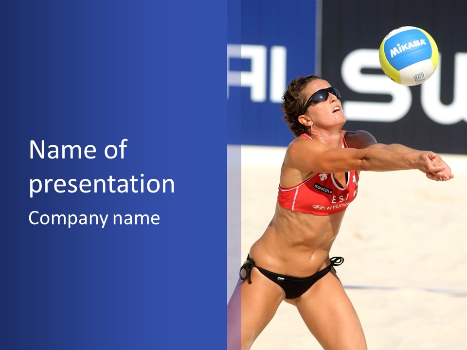 Play Pass Female PowerPoint Template