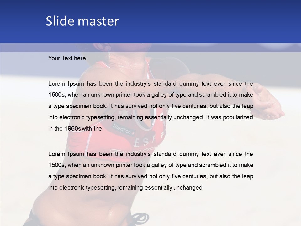 Play Pass Female PowerPoint Template