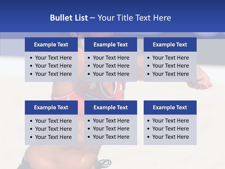 Play Pass Female PowerPoint Template