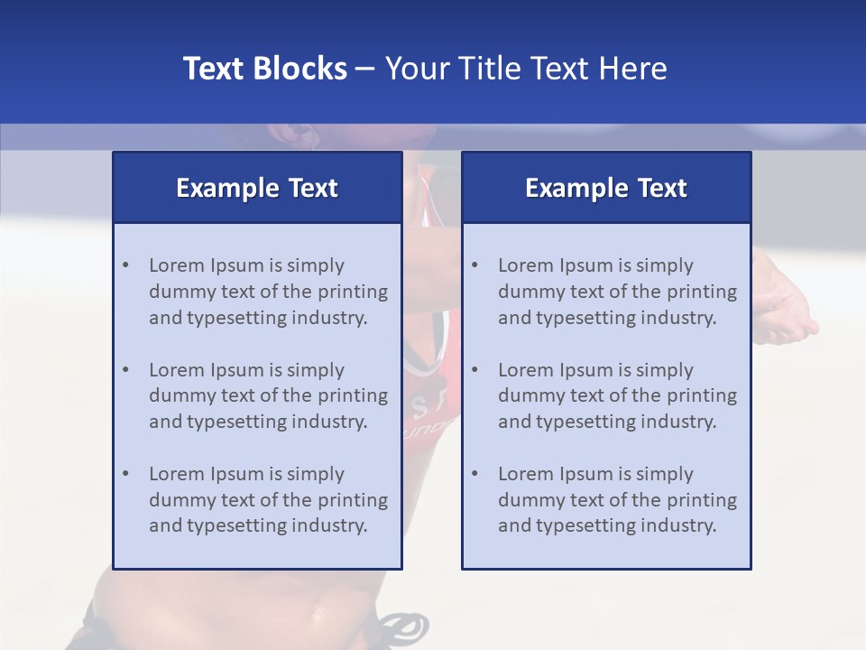 Play Pass Female PowerPoint Template