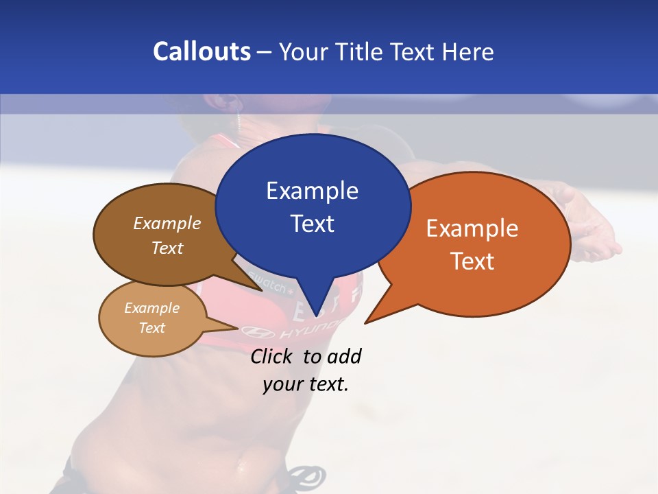 Play Pass Female PowerPoint Template