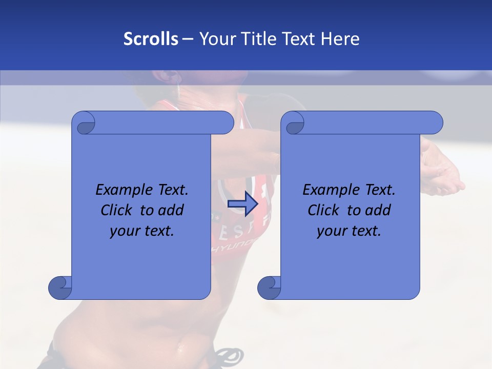 Play Pass Female PowerPoint Template