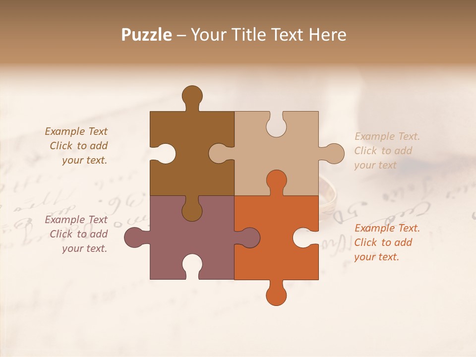 Band Gold Gift PowerPoint Template