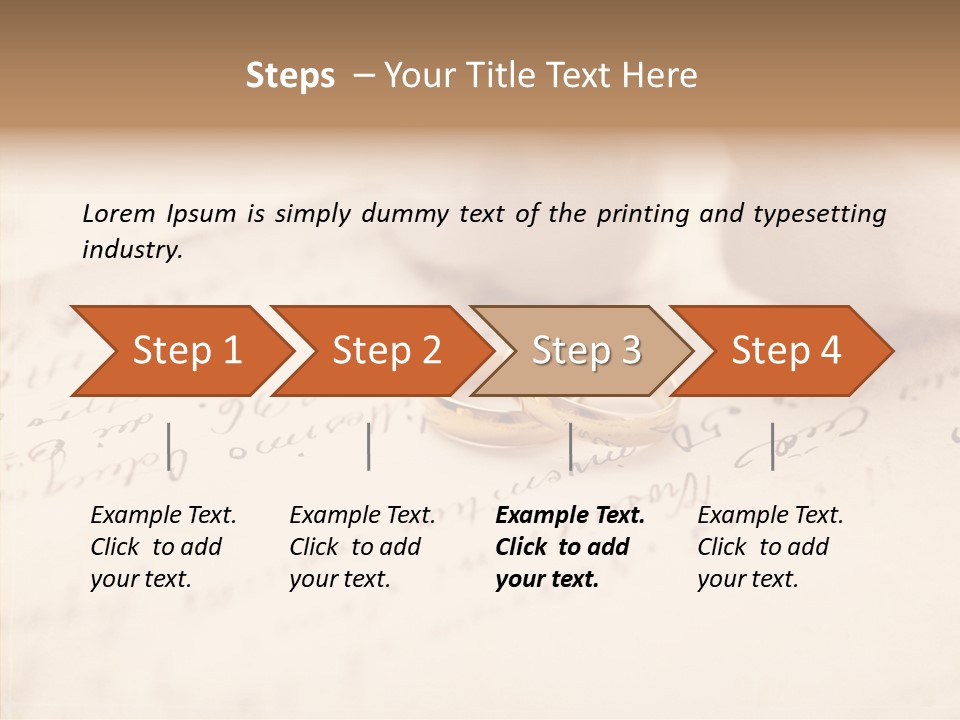 Band Gold Gift PowerPoint Template