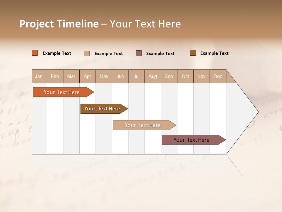 Band Gold Gift PowerPoint Template