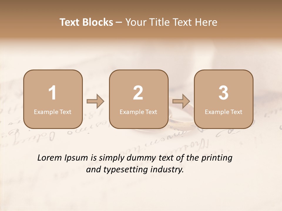 Band Gold Gift PowerPoint Template