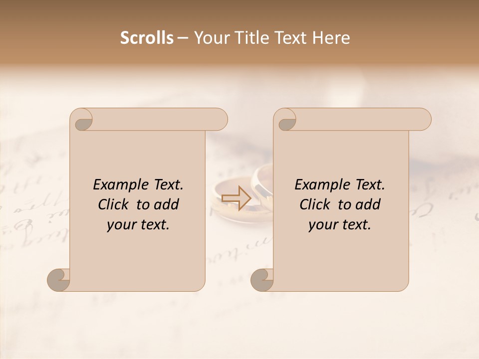 Band Gold Gift PowerPoint Template
