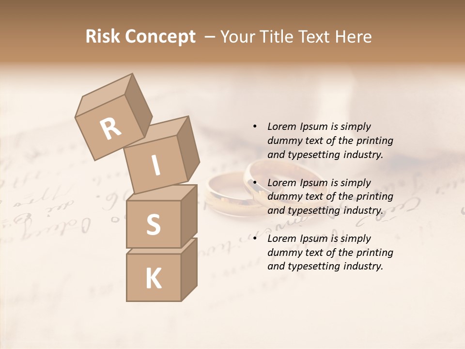 Band Gold Gift PowerPoint Template