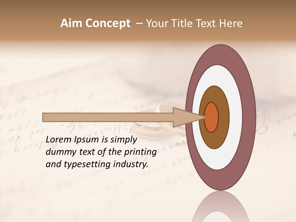 Band Gold Gift PowerPoint Template