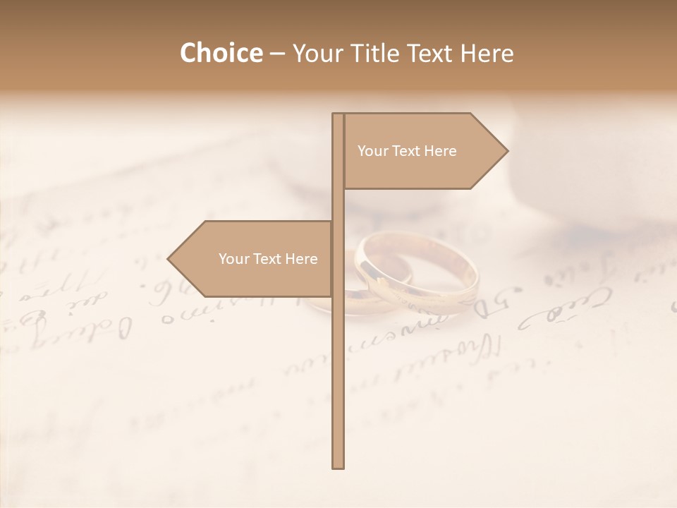 Band Gold Gift PowerPoint Template