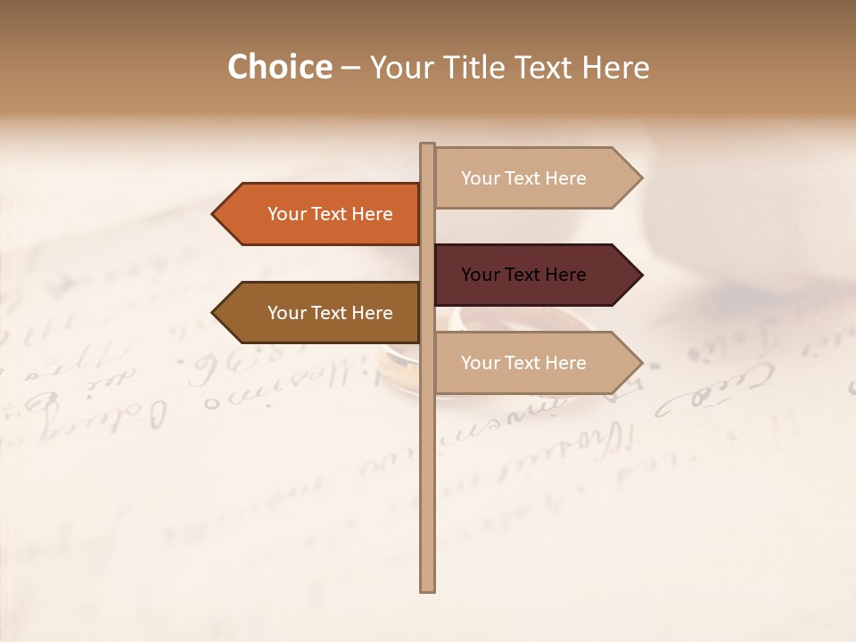 Band Gold Gift PowerPoint Template