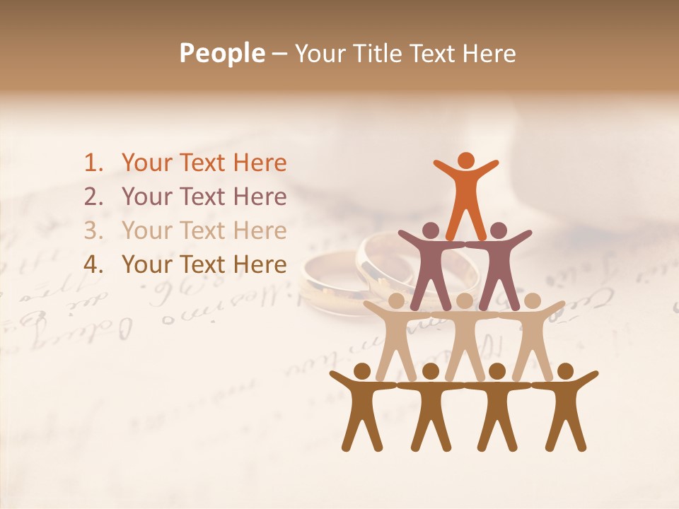 Band Gold Gift PowerPoint Template