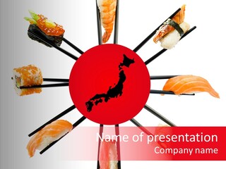 Red Menu Sea PowerPoint Template