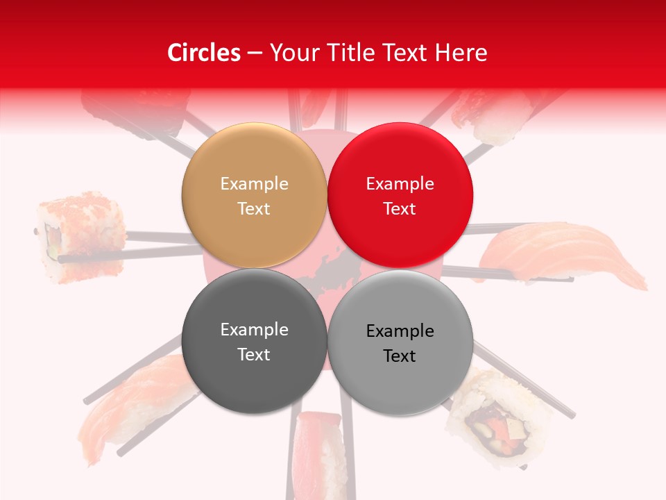 Red Menu Sea PowerPoint Template