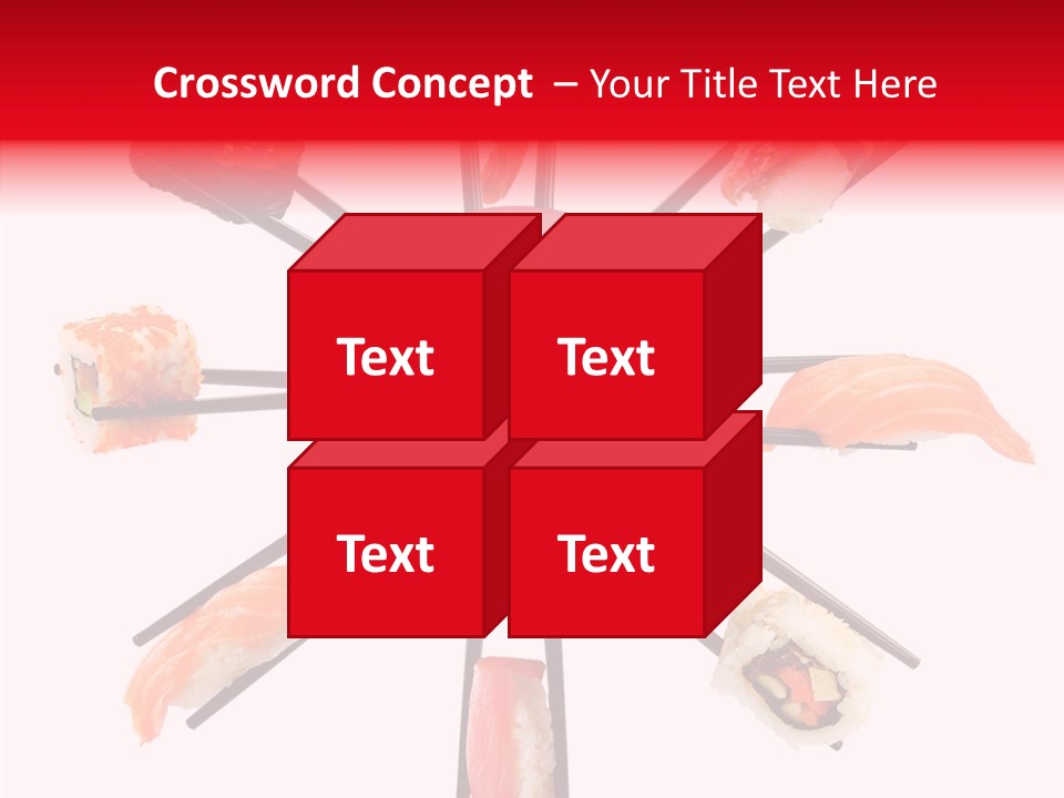 Red Menu Sea PowerPoint Template