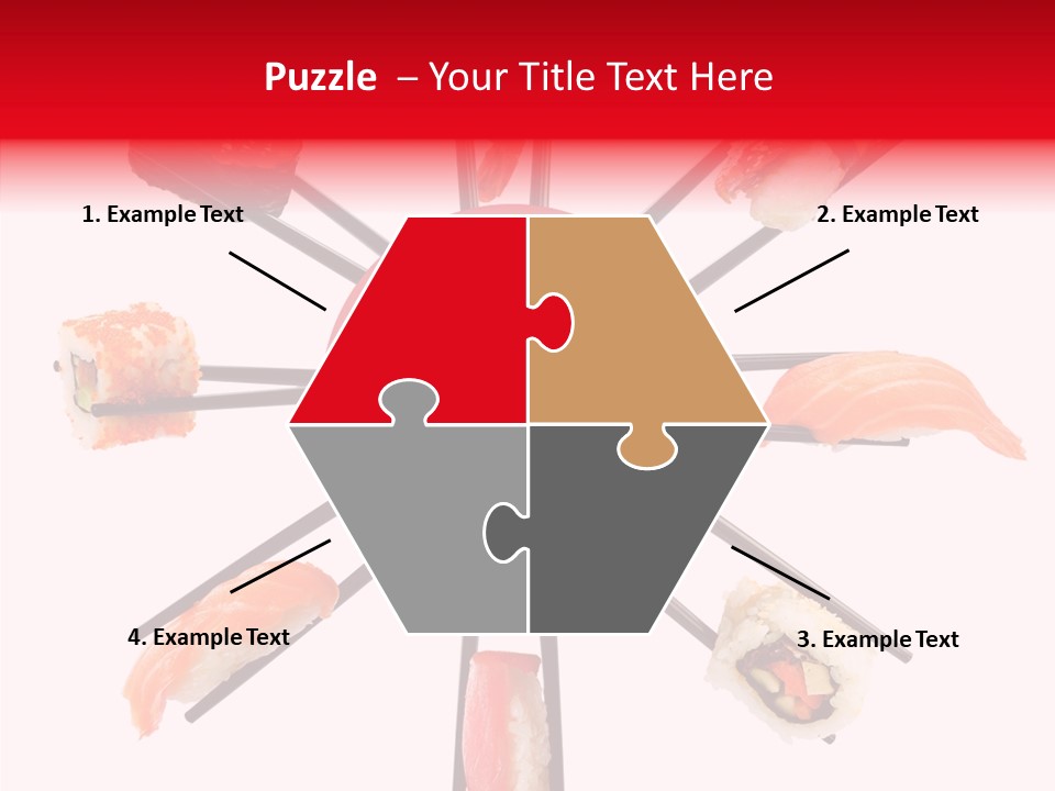 Red Menu Sea PowerPoint Template