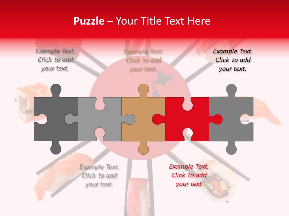 Red Menu Sea PowerPoint Template