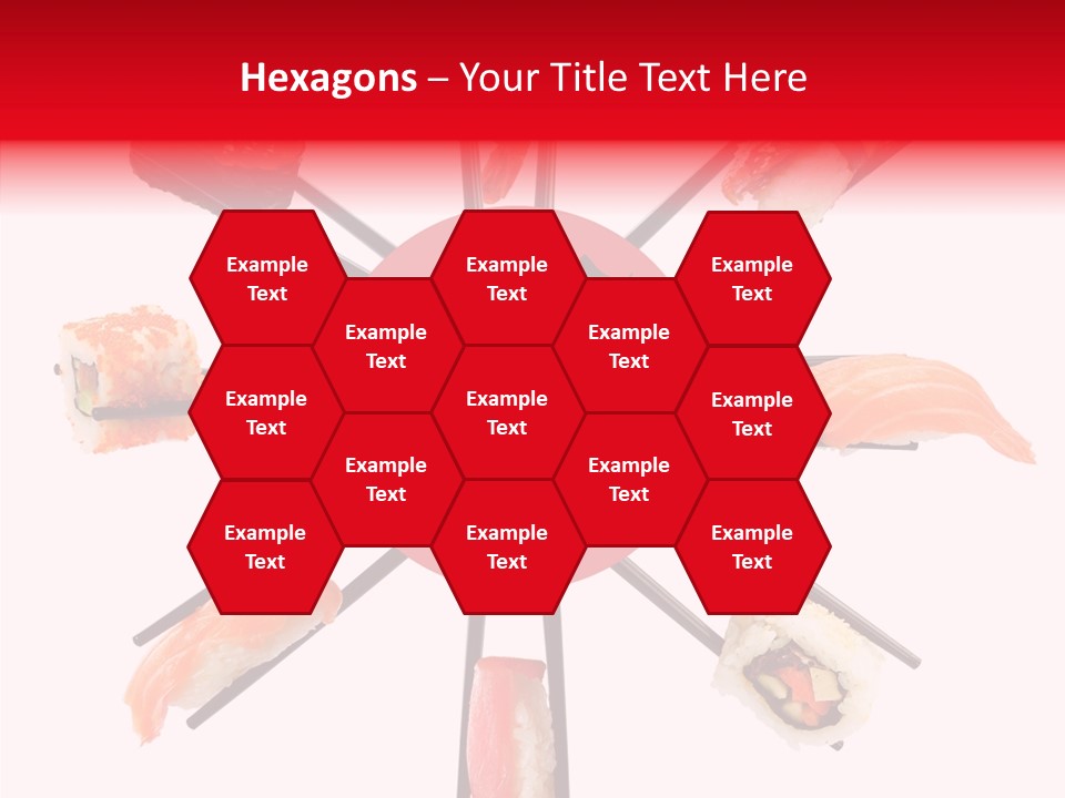 Red Menu Sea PowerPoint Template