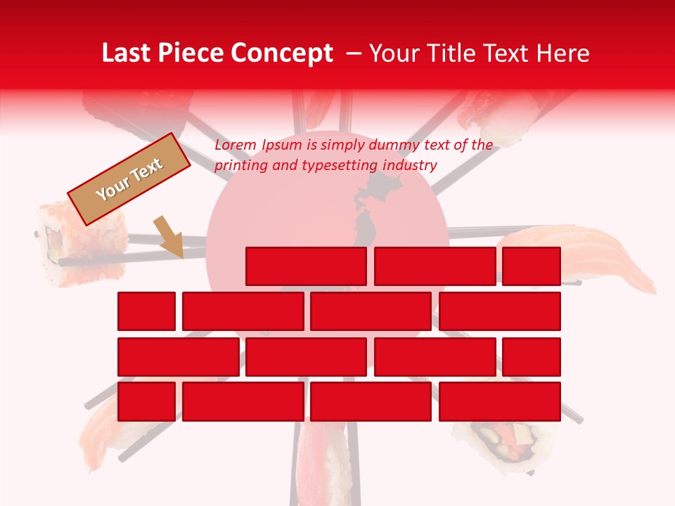 Red Menu Sea PowerPoint Template
