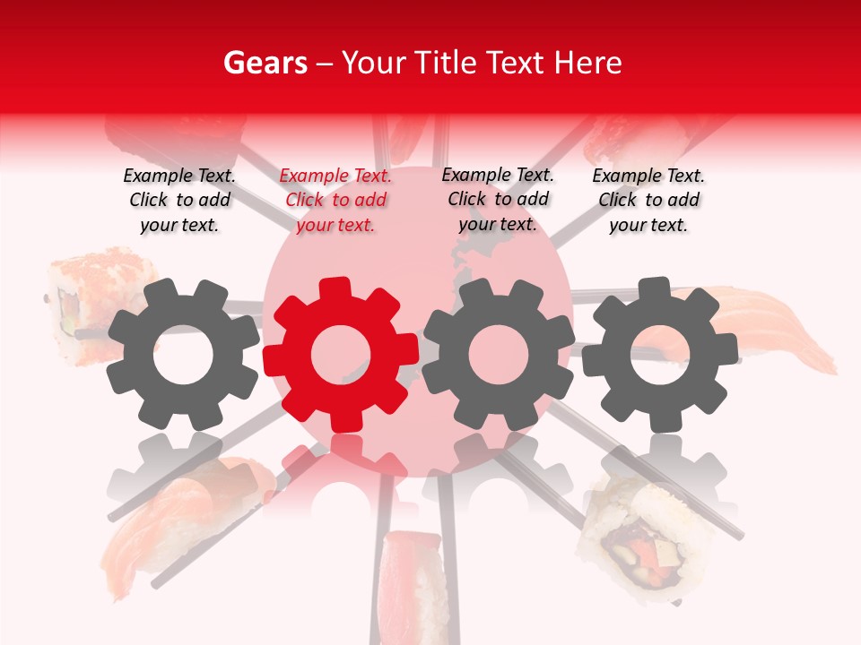 Red Menu Sea PowerPoint Template