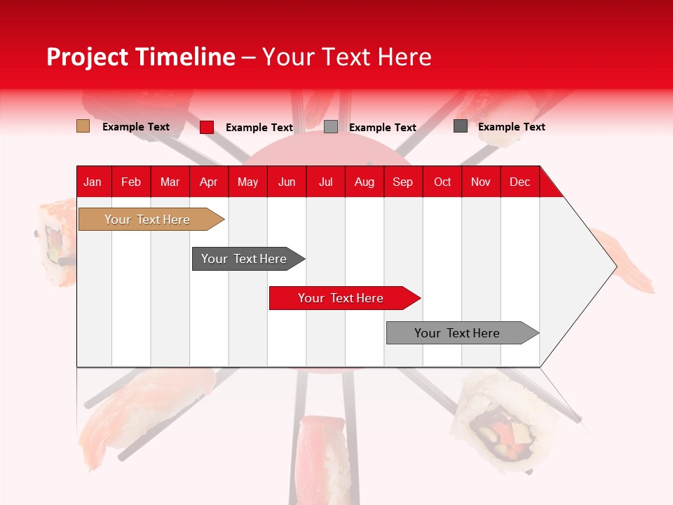 Red Menu Sea PowerPoint Template