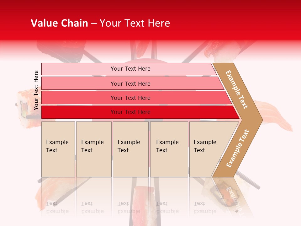Red Menu Sea PowerPoint Template