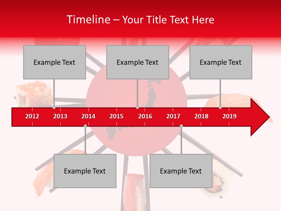 Red Menu Sea PowerPoint Template