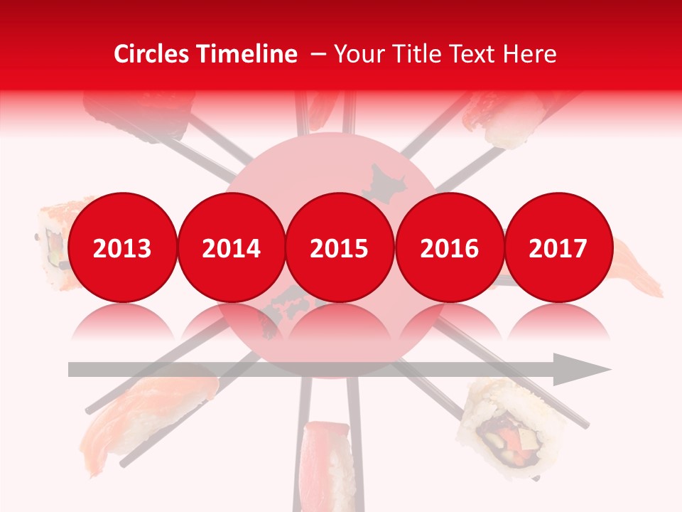 Red Menu Sea PowerPoint Template