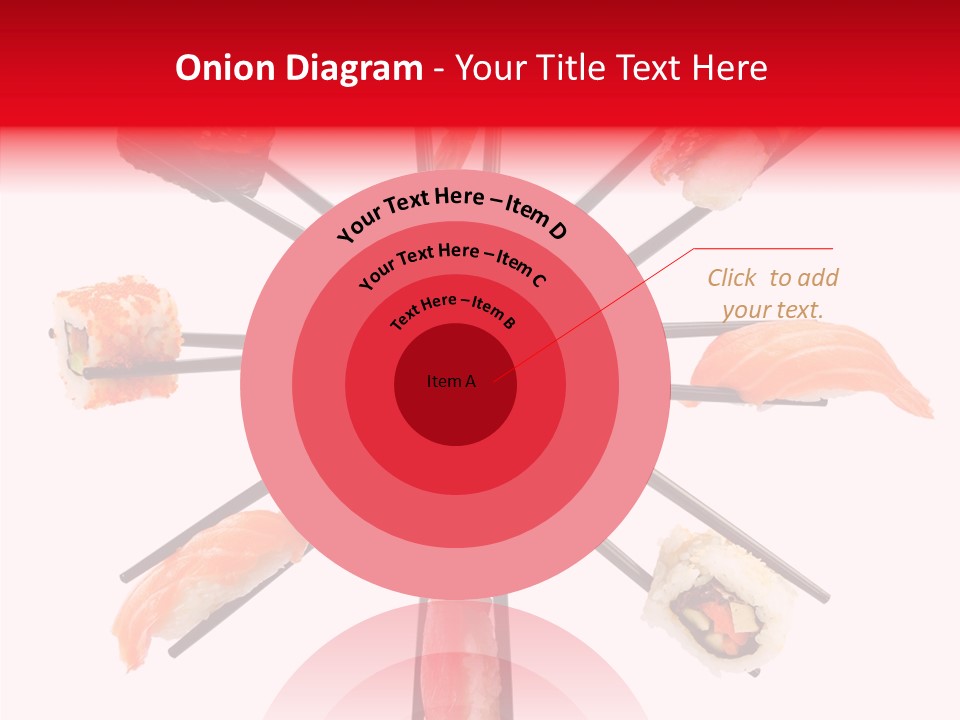 Red Menu Sea PowerPoint Template