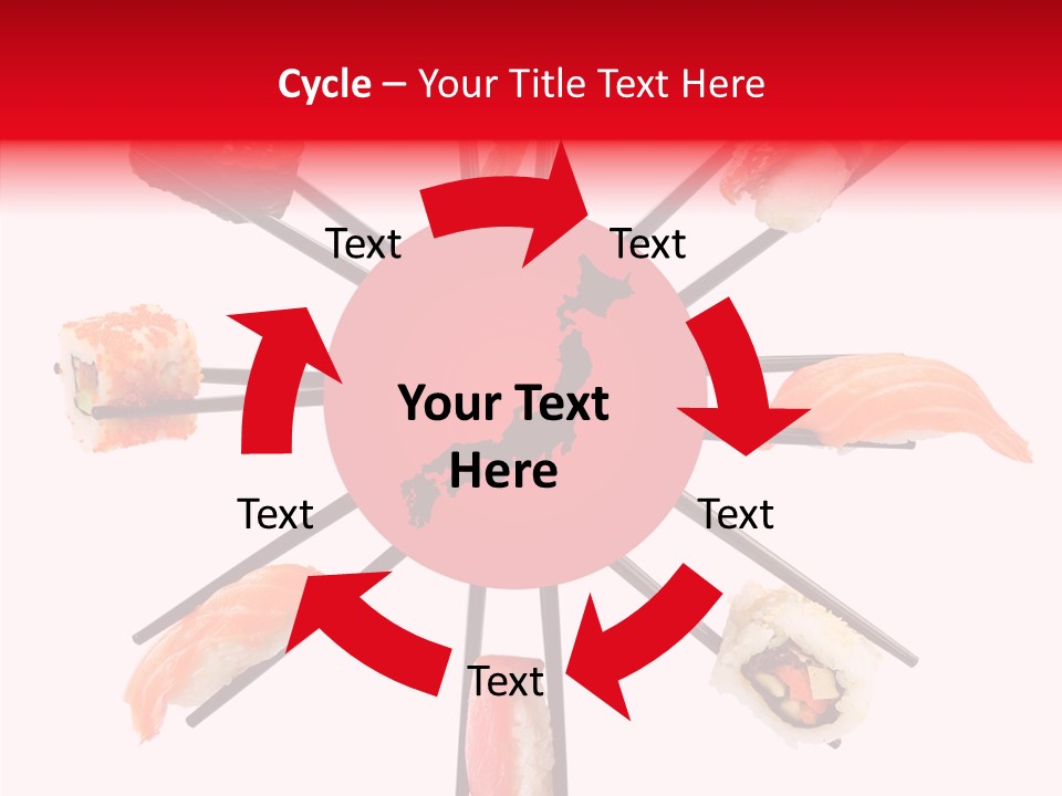 Red Menu Sea PowerPoint Template