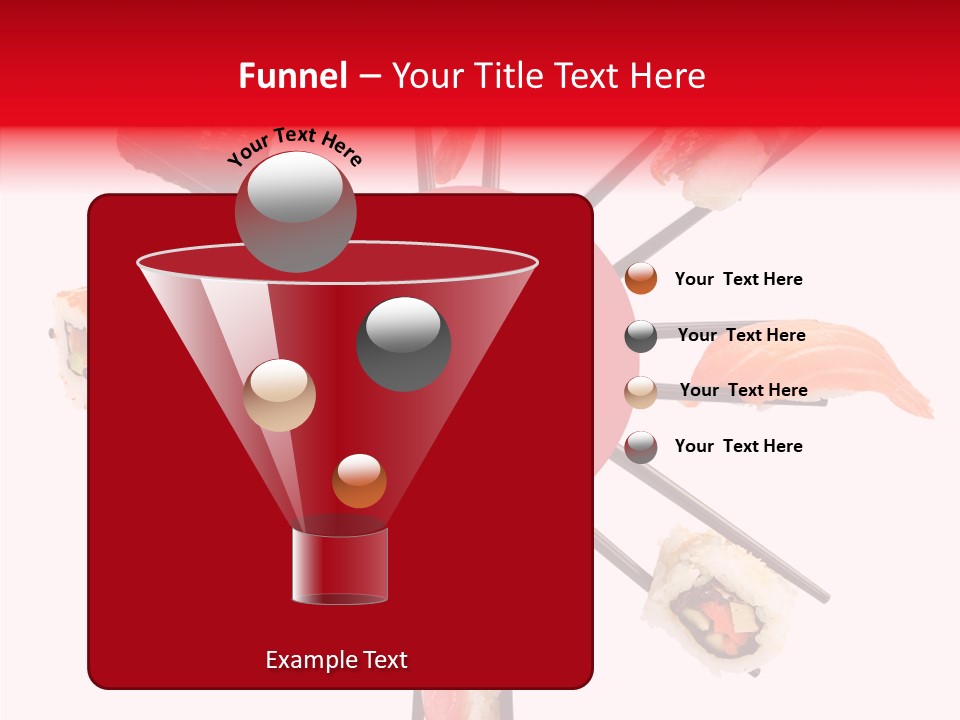 Red Menu Sea PowerPoint Template