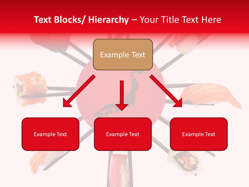 Red Menu Sea PowerPoint Template