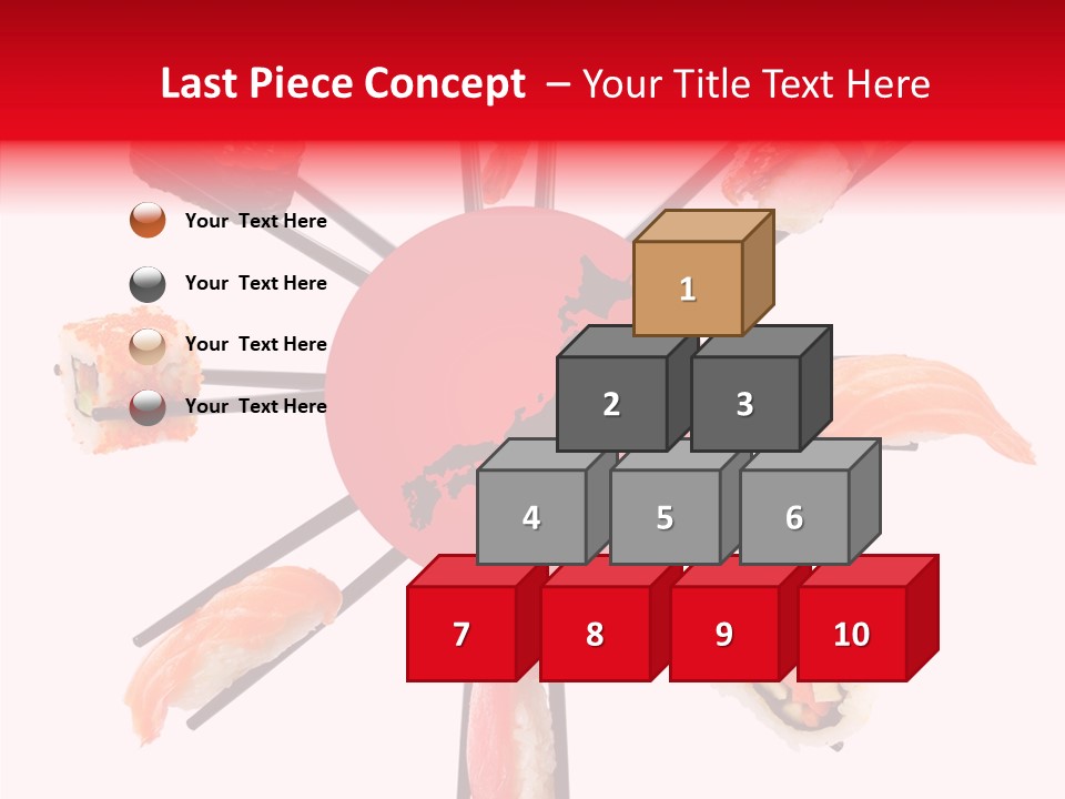 Red Menu Sea PowerPoint Template